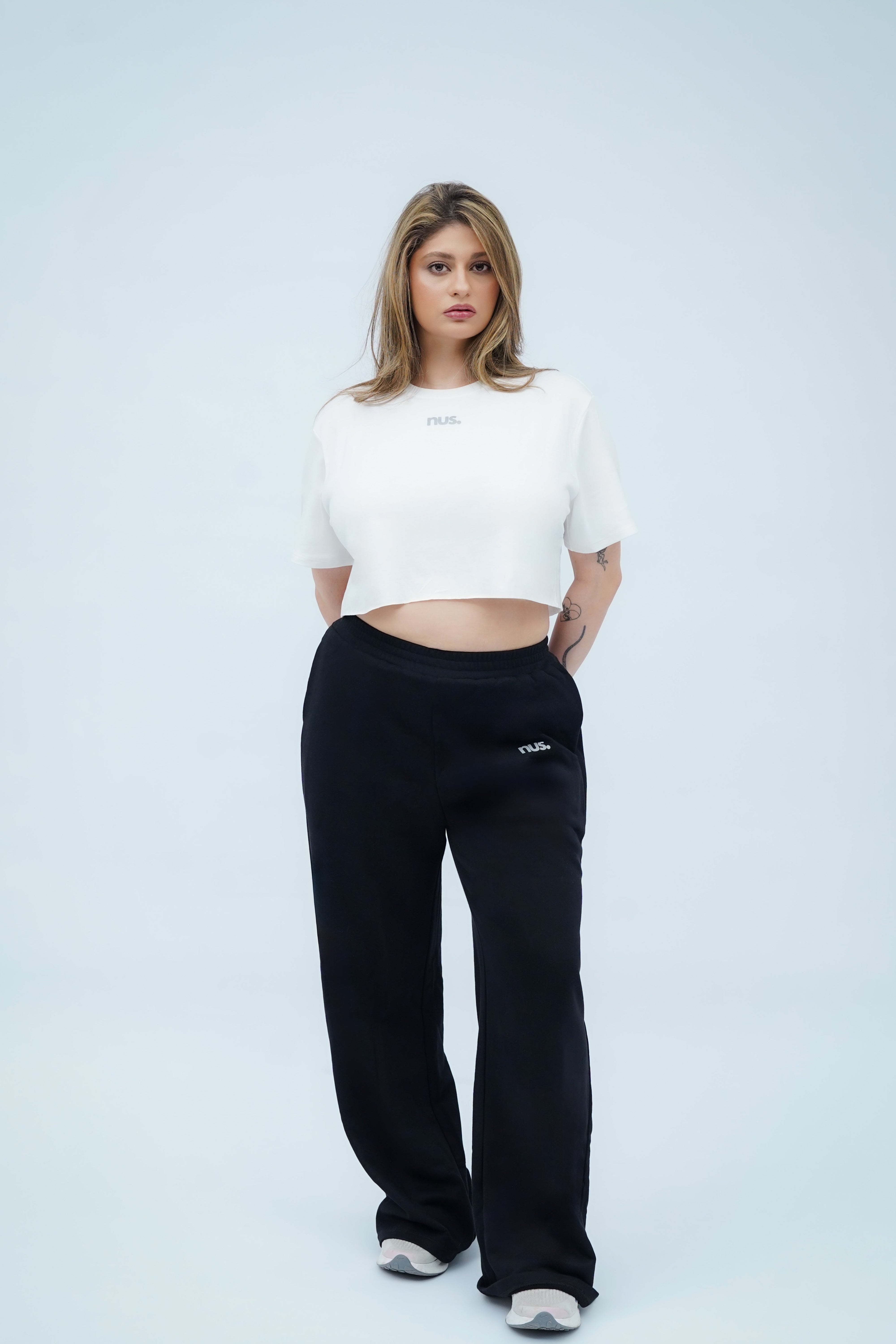 Cloud Crop T-Shirt - White