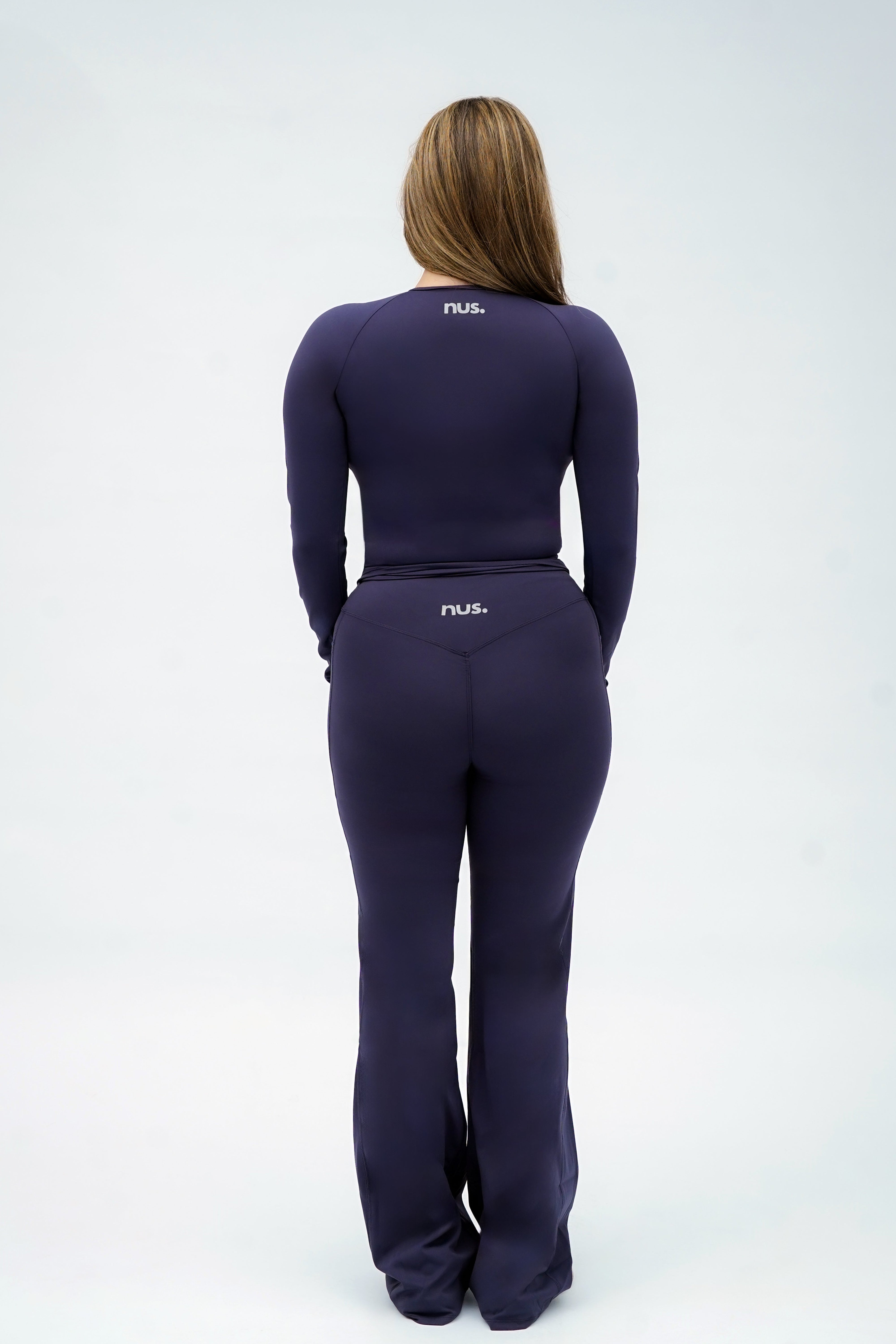 Performance Flare Pants - Navy Blue