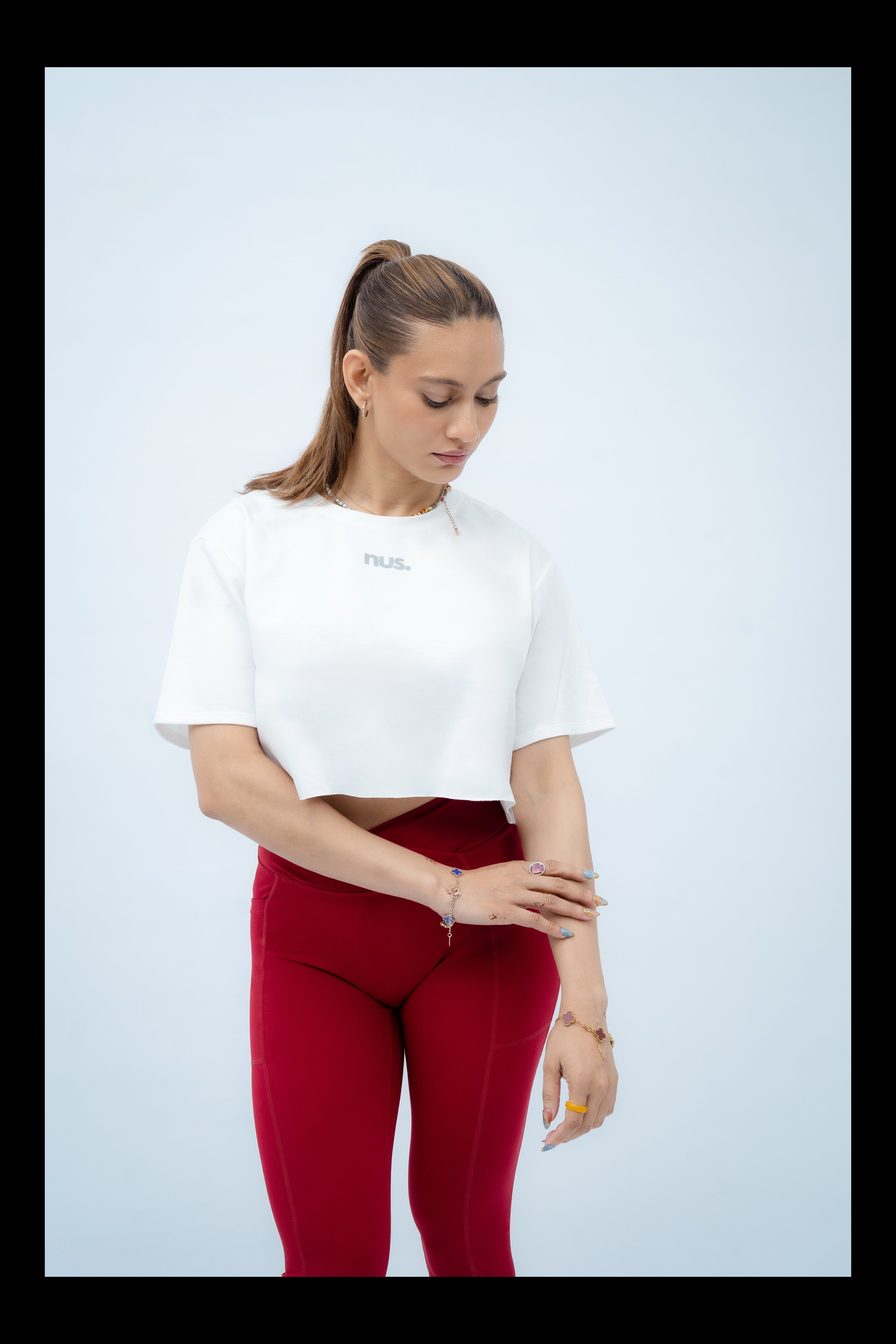 Flex Leggings - Cherry Red