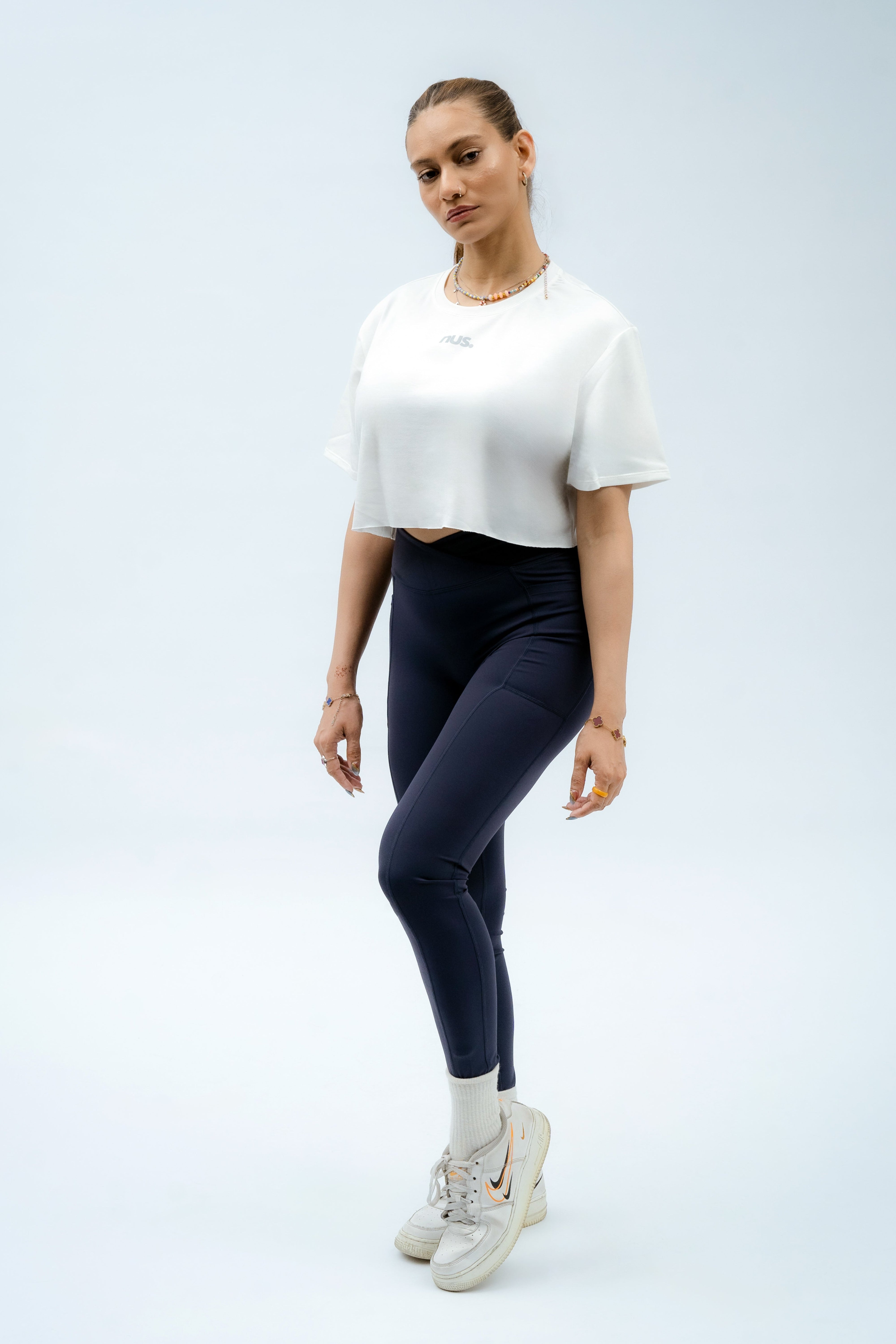 Cloud Crop T-Shirt - White